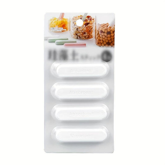 4pcs Washable Pet Food Diatomaceous Earth Desiccant Strips