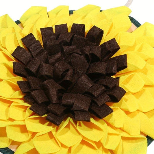 Interactive Sunflower Pet Snuffle Mat Slow Feeder Dog Puzzle Toy
