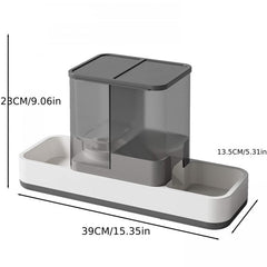 2 In 1 Cat Feeder Water Dispenser For Indoor Cats