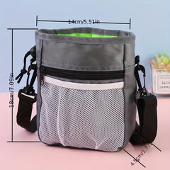 Portable Pet Treat Pouch Waist Bag Crossbody Pet Snack Bag