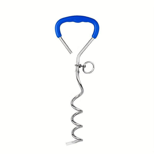 Dog Tie Out Leash Stake Pet Leash Anchor Stake For Dog Runner Sturdy Dog Stake