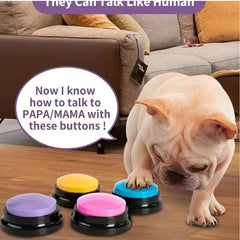 4pcs Pet Communication Button Voice Recording Dog Talking Button
