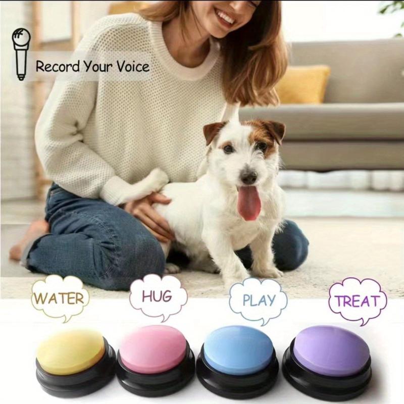 4pcs Pet Communication Button Voice Recording Dog Talking Button