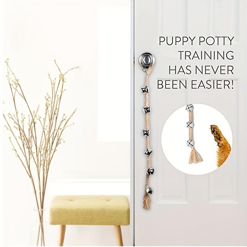 Dog Doorbell Handwoven Cotton Rope Bell for Potty Training