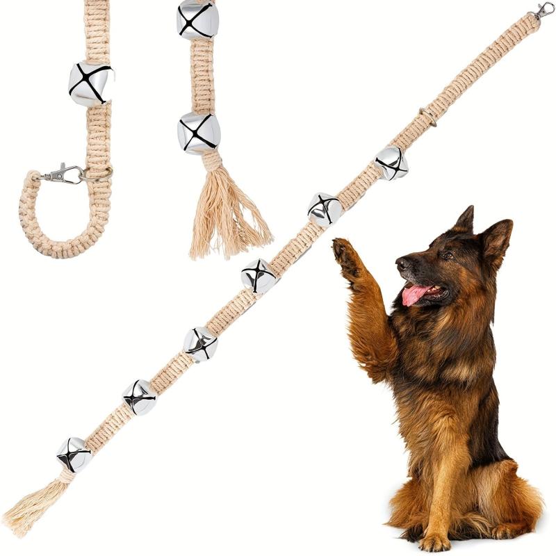 Dog Doorbell Handwoven Cotton Rope Bell for Potty Training