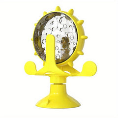 Interactive Dog Puzzle Toy Treat Dispensing Windmill Training Pet Supplies