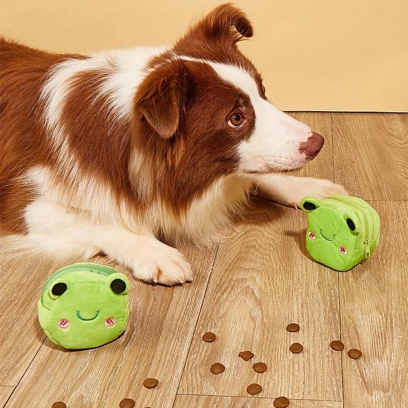 Cute Frog Snack Bag for Dogs - Treat Pouch with Cartoon Design