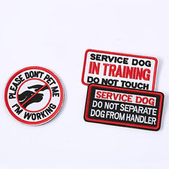 Service Dog Patch Vest Harness Embroidered Emblem