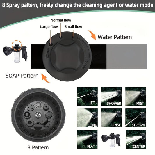 High Pressure Sprayer Nozzle Hose Dog Shower Gun Pet Cleaning Bathing Water Foam