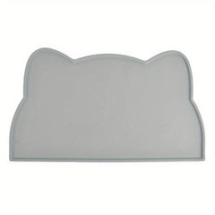 Cat Head Silicone Placemat Non Slip Leak Proof Cat Bowl Mat
