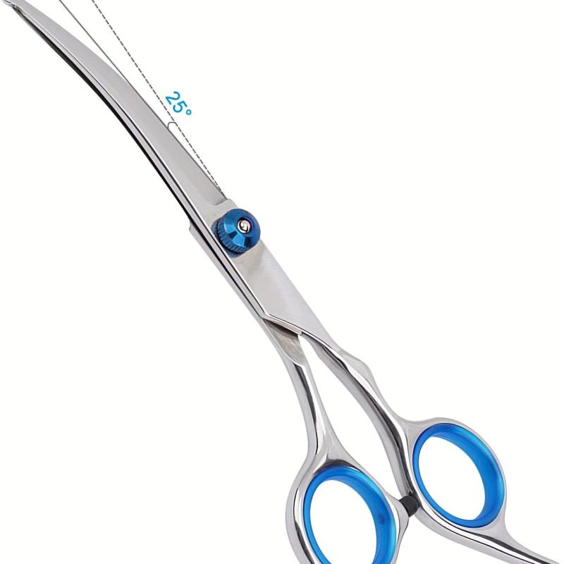 Pet Grooming Scissors Set with Safety Round Tip Stainless Steel Shears