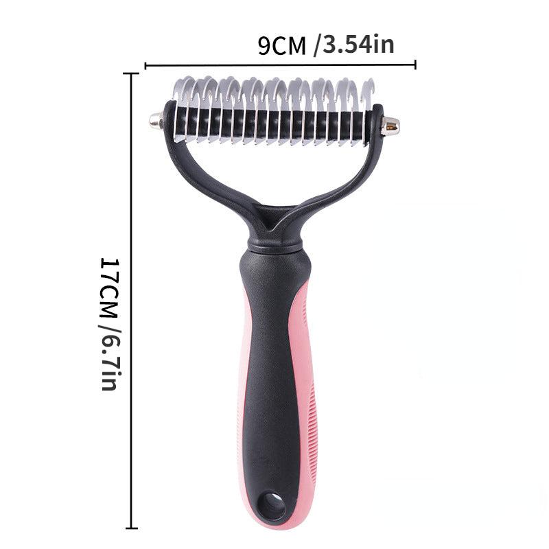 Double Sided Pet Grooming Tool for Shedding & Dematting Stainless Steel Dog Comb