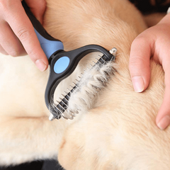 Double Sided Pet Grooming Tool for Shedding & Dematting Stainless Steel Dog Comb