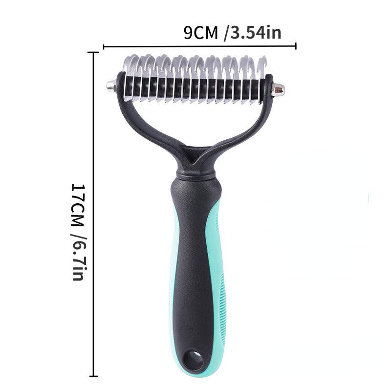 Double Sided Pet Grooming Tool for Shedding & Dematting Stainless Steel Dog Comb