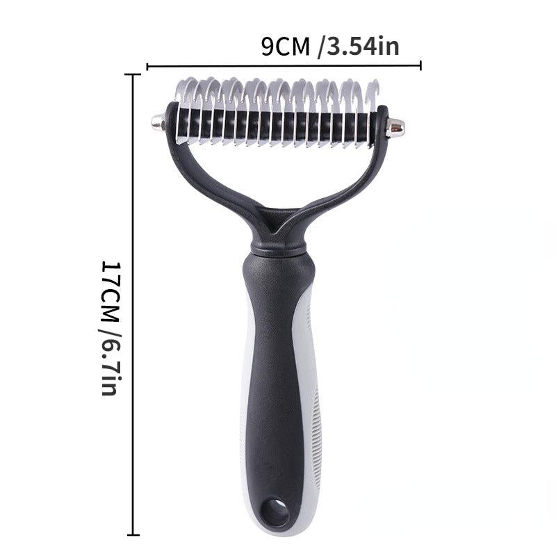 Double Sided Pet Grooming Tool for Shedding & Dematting Stainless Steel Dog Comb