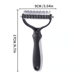 Double Sided Pet Grooming Tool for Shedding & Dematting Stainless Steel Dog Comb