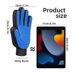 Pet Grooming Glove Deshedding Brush for Dogs & Cats