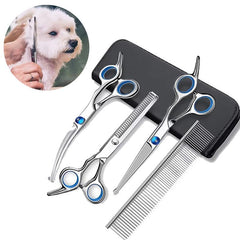 Pet Grooming Scissors - Round Head Stainless Steel Dog Hair Shears