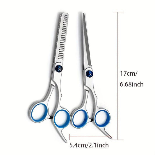 Dog Grooming Scissors Set for Hair Cutting and Thinning