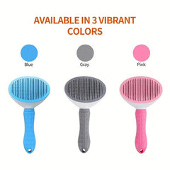 One Click Pet Hair Removal Comb for Dogs and Cats