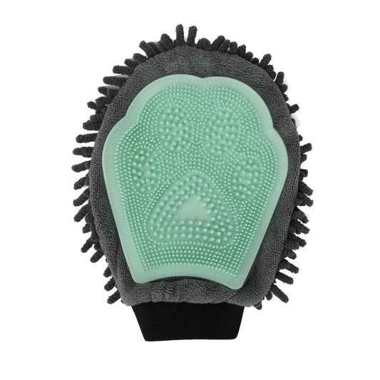 Double Sided Dog Hair Remover Glove & Towel Set