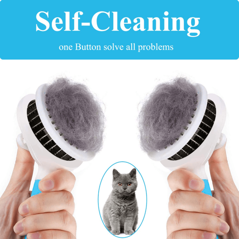 Pet Grooming Tool: Hair Removal Comb and Slicker Brush