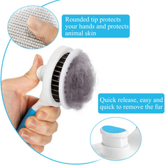 Pet Grooming Tool: Hair Removal Comb and Slicker Brush