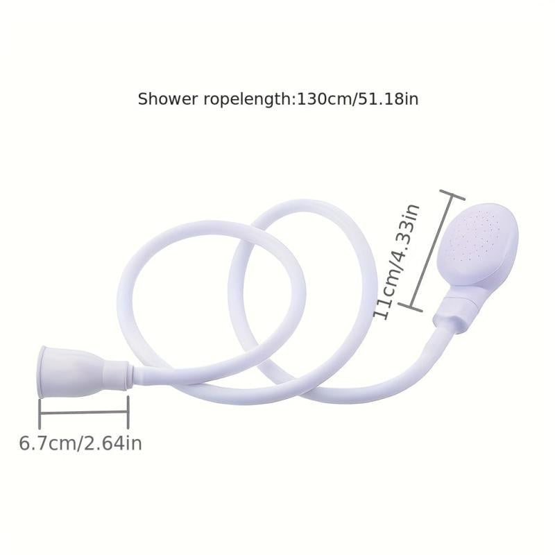 Dog Shower Attachment Pet Shower Head Rubber Handheld Dog Shower Bathing Sprayer