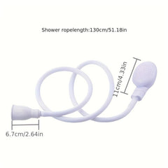 Dog Shower Attachment Pet Shower Head Rubber Handheld Dog Shower Bathing Sprayer