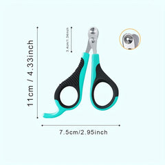 Stainless Steel Cat Nail Clippers with 2mm Hole for Precise Trimming