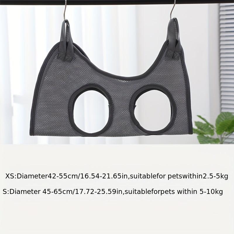 Adjustable Pet Hammock Restraint Bag for Grooming