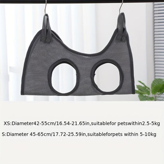 Adjustable Pet Hammock Restraint Bag for Grooming