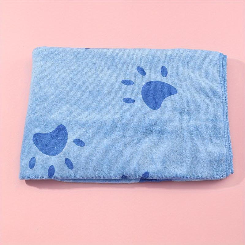 Absorbent Microfiber Dog Bath Towel with Cartoon Print