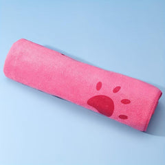 Absorbent Microfiber Dog Bath Towel with Cartoon Print