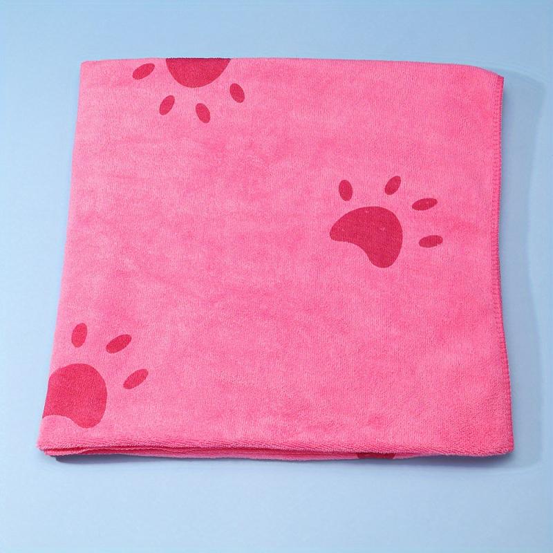 Absorbent Microfiber Dog Bath Towel with Cartoon Print