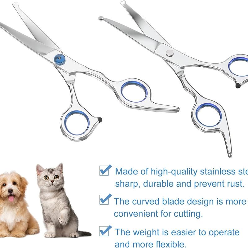 Safe Pet Grooming Scissors for Dogs and Cats