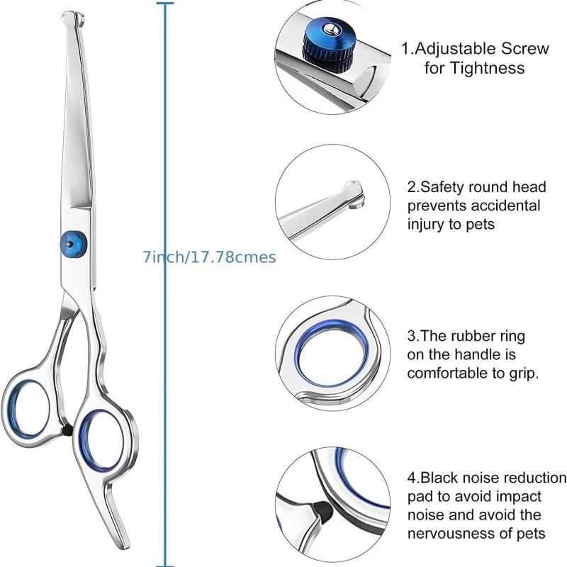 Safe Pet Grooming Scissors for Dogs and Cats