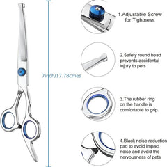 Safe Pet Grooming Scissors for Dogs and Cats