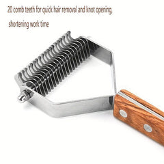 Dual Sided Slicker Pet Brush Dematting Dog Comb