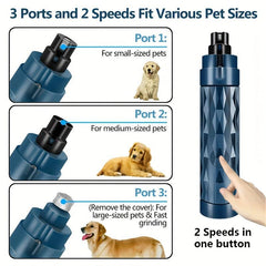 Rechargeable Pet Nail Grinder with LED Light for Cats & Dogs
