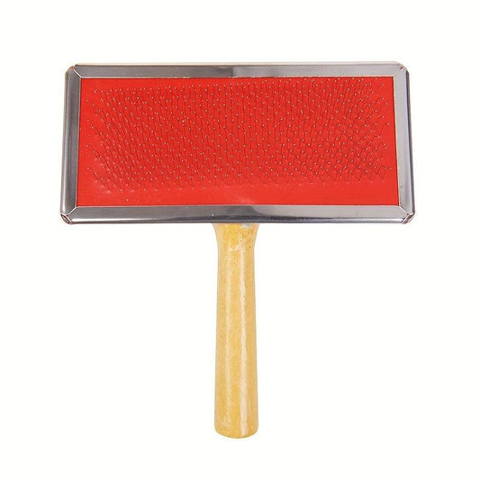Pet Massage Comb Wooden Handle Pet Brush - Shedding and Grooming Tool