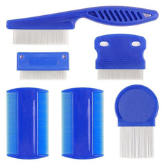6pcs Pet Comb Set for Dogs and Cats - Strong Teeth for Grooming