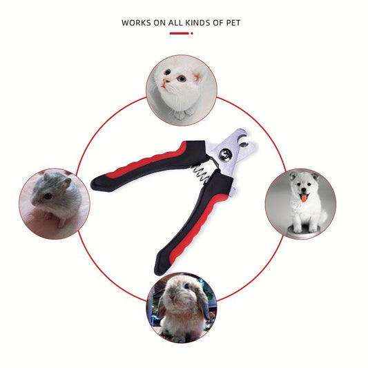 2pcs Pet Nail Scissors Set Cat & Dog Clippers Small Medium Large Pets