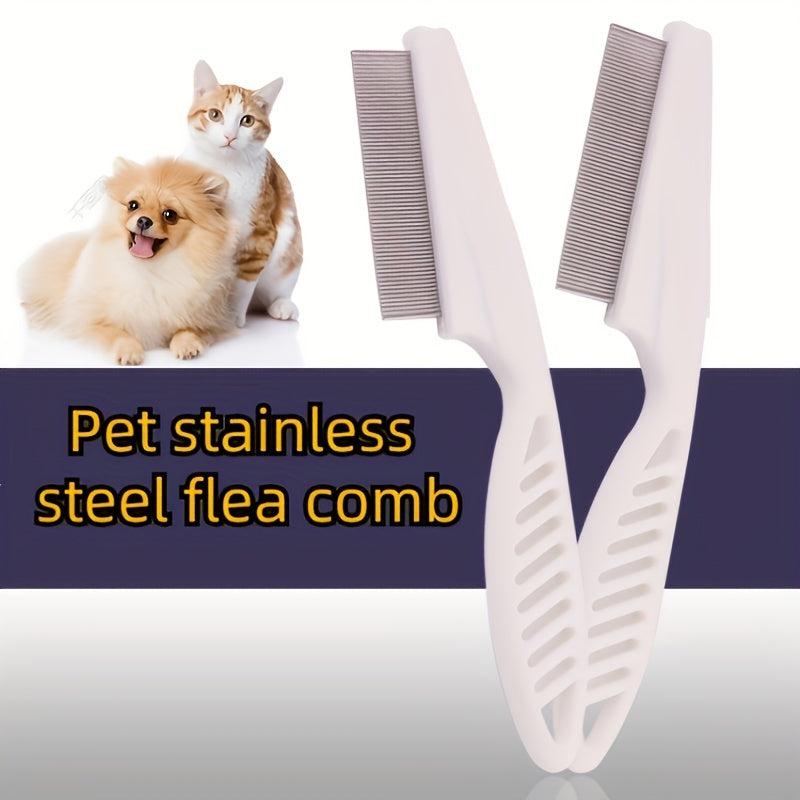 Stainless Steel Pet Comb for Fleas & Lice Removal