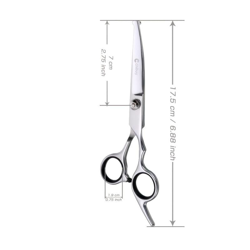 Professional Pet Grooming Shears Curved with Round Tips