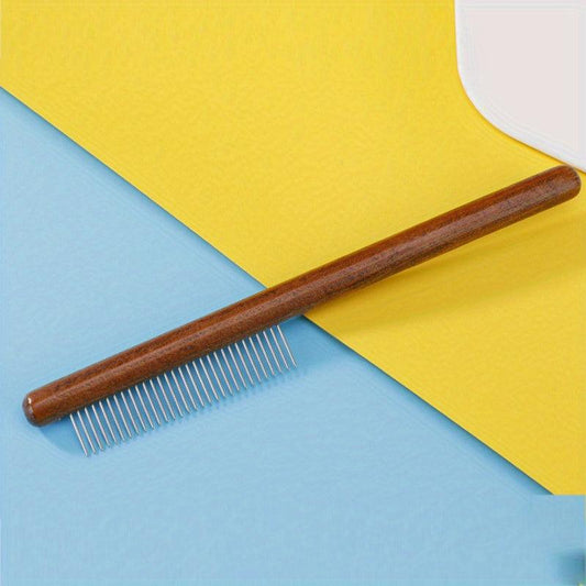 Wooden Pet Grooming Comb for Cat Dog Hair Removal Flea Control