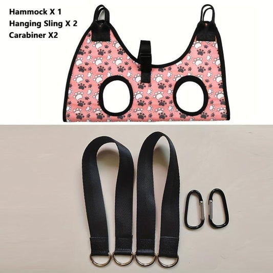 Pet Grooming Hammock & Harness for Dogs & Cats