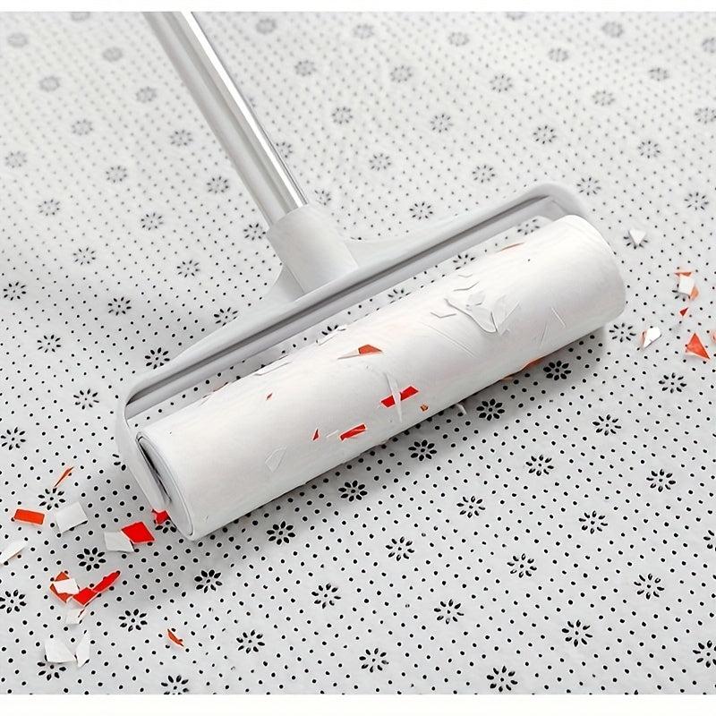 Pet Hair Removal Long Handle Roller Brush For Dog & Cat