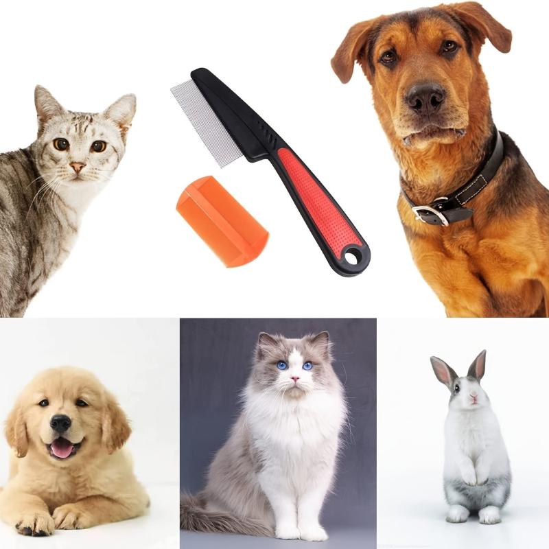 Pet Dematting Comb and Flea Comb for Dogs and Cats