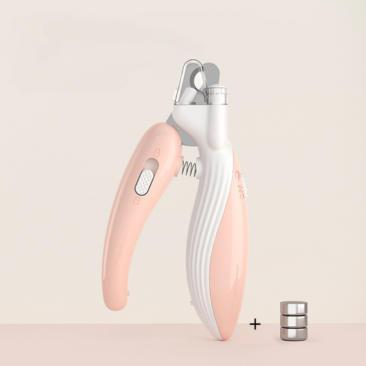 LED Pet Nail Clipper for Dogs & Cats with Built-in Light